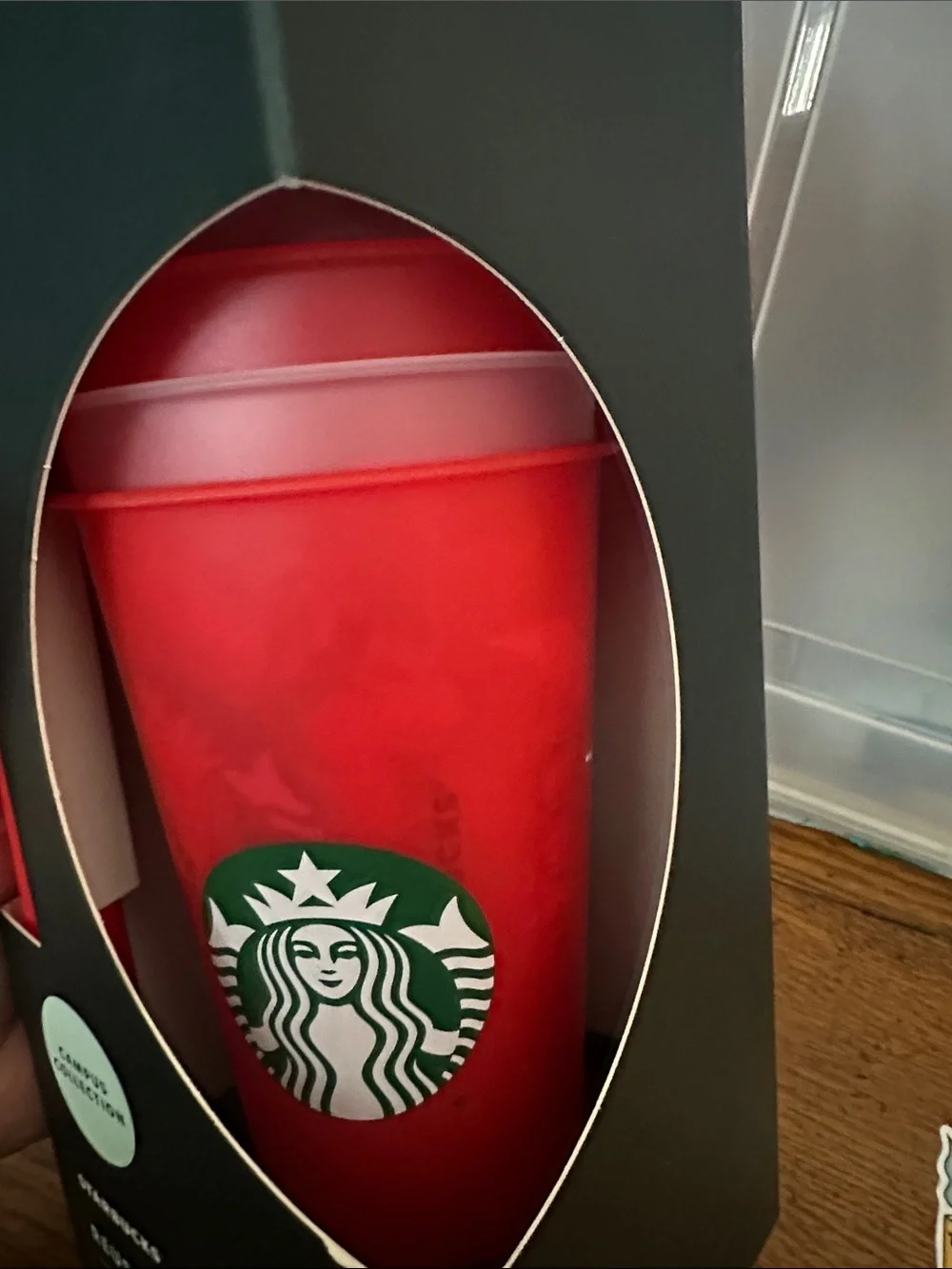 Starbucks Red Reusable Cold Cups with Lids & Straws - Campus Collection